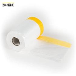 PlazMask Pre-Taped Masking Film, 2-Feet X 65-Feet
