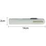 I-Mag Mini Metal Spring Hinge Reading Glasses with Slide Open Hard Case (Silver, 2.50)