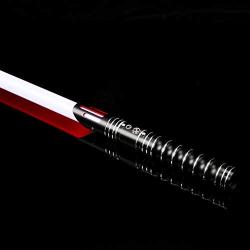 Ciel Tan RGB Lightsaber 12 Colors Change Force FX Light Saber of Metal Aluminum Hilt Light Sabers with Lightsaber Connector Pommel Flash on Clash