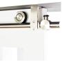 DIYHD 6FT Ceiling Mount Bracket Concentric Circle Roller Stainless Steel Sliding barn Wood Door Track Hardware, 6 Ft