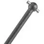 RC Car Drive Shafts, 2 Pcs 101mm Metal Dog Bone Drive Shafts for FS 53633/51805 / 51806 1/10 Scale RC Car Accessory Parts(Black)