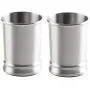 mDesign Modern Round Metal Tumbler Cup for Bathroom Vanity Countertops for Rinsing, Drinking, Storing Dental Accessories and Organizing Makeup Brushes, Eye Liners - 2 Pack - Brushed mDesign Modern Round Metal Tumbler Cup for Bathroom Vanity Countertops for Rinsing, Drinking, Storing Dental Accessories and Organizing Makeup Brushes, Eye Liners - 2 Pack - Brushed