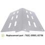 2pc Stainless Grill Heat Plate Replacement for Weber Genesis 300 and Most 2011 and Newer Genesis Grills, Original Part NO. Weber 7622, 65505, 62756