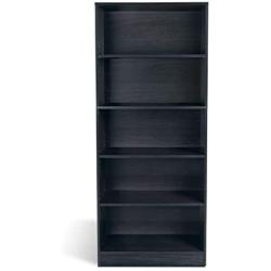 Atlantic Oskar 5 Shelf Bookcase, Espresso PN38408139