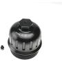 iFJF 134001 Fuel Filter Housing Cap for 2017+ GM Duramax 6.6L L5P Billet Aluminum with Drain Plug (Black)