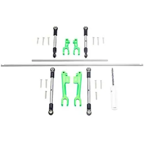 Ktyssp RC Car Part GPM Metal Front+Rear Sway Bar & Sway Bar Arm & Linkage Set for TRAXXAS UDR S2 (Green) Ktyssp RC Car Part GPM Metal Front+Rear Sway Bar & Sway Bar Arm & Linkage Set for TRAXXAS UDR S2 (Green)