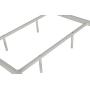 DHP Jenny Lind Metal Twin Bed Frame in White
