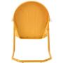 Crosley Furniture KO10004TG Griffith 3-Piece Retro Metal Outdoor Seating Set with 2 Chairs and Side Table, Tangerine