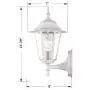 YaoKuem Outdoor Wall Lantern, Wall Sconce as Porch Lighting Fixture, E26 Base 60W Max, Metal Housing Plus Glass, Wet Location Rated, Bulbs not Included (White) YaoKuem Outdoor Wall Lantern, Wall Sconce as Porch Lighting Fixture, E26 Base 60W Max, Metal Housing Plus Glass, Wet Location Rated, Bulbs not Included (White)