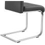 Yaheetech Dining Chairs High Back PU Leather Seat Metal Legs Modern Chair for Dining Room Home Kitchen Resturant Chairs, 6pcs
