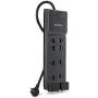 Belkin 8-Outlet Home And Office Surge Protector, Telephone Line And Flat AC Plug, 12ft Cord Belkin 8-Outlet Home And Office Surge Protector, Telephone Line And Flat AC Plug, 12ft Cord