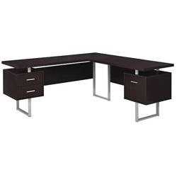 Monarch Specialties Computer 70''L Desk Left or Right Facing - Capuccino