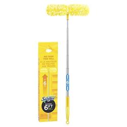 Swiffer Duster Super Extender Handle Starter Kit, 6 Heavy Duty Refills