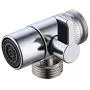 KES BRASS Sink Valve Diverter Faucet Splitter for Kitchen or Bathroom Sink Faucet Replacement Part Faucet to Hose Adapter M22 X M24, Polished Chrome, PV10 KES BRASS Sink Valve Diverter Faucet Splitter for Kitchen or Bathroom Sink Faucet Replacement Part Faucet to Hose Adapter M22 X M24, Polished Chrome, PV10