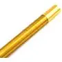 Doowops Metal Appearing Canes Magic Wands for Professional Magician Stage Close-up Magic Trick Magic Accessories (59'' Golden)