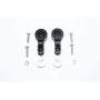 GPM for Traxxas E-Revo 2.0 VXL Brushless (86086-4) Upgrade Parts Aluminum 25T Servo Horn with Built-in Spring - 2Pc Set Black