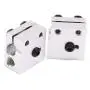 Onyehn 5 pcs/lot Volcano Eruption Heat Block Hot End for 1.75/3mm Filament Aluminium Extruder J-Head Heater Block fit for E3D Volvano Print Head Hot End Heating Block for 3D Printers Part