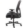 Sadie Big and Tall Office Computer Chair, Height Adjustable Arms with Adjustable Lumbar, Black (HVST141)