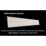 US Window And Floor 2'' Faux Wood 70.5'' W x 60'' H, Inside Mount Cordless Blinds, 70.5 x 60, White
