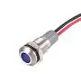 uxcell Signal Indicator Light AC/DC 12V-24V 8mm Blue LED Metal Shell 5pcs uxcell Signal Indicator Light AC/DC 12V-24V 8mm Blue LED Metal Shell 5pcs
