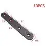 Tulead Metal Bracket Straight Furniture Brace Flat Brace Dresser Brackets 5''x0.8'' 10PCS with Mounting Screws Tulead Metal Bracket Straight Furniture Brace Flat Brace Dresser Brackets 5''x0.8'' 10PCS with Mounting Screws