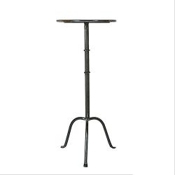 Creative Co-op Metal Martini Accent Table, Grey