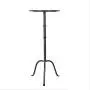 Creative Co-op Metal Martini Accent Table, Grey Creative Co-op Metal Martini Accent Table, Grey