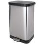 Glad Stainless Steel Step Trash Can with Clorox Odor Protection | Large Metal Kitchen Garbage Bin with Soft Close Lid, Foot Pedal and Waste Bag Roll Holder, 20 Gallon