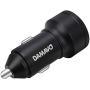 DAMAVO 4.8A Metal USB Car Charger Adapter Fast Charge Voltage Display Mini Dual Port Cigarette Lighter USB Car Socket Power Outlet for iPhone XR/Xs/Max/X/Plus, iPad Pro/Mini, Galaxy (2 Pack)