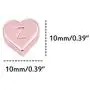 Mystart 26 Pieces Alloy Heart Shape A-Z Alphabet English Letters Charms Loose Beads for Bracelet Necklace Jewelry (Rose Gold) Mystart 26 Pieces Alloy Heart Shape A-Z Alphabet English Letters Charms Loose Beads for Bracelet Necklace Jewelry (Rose Gold)