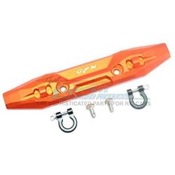 GPM for Traxxas E-Revo 2.0 VXL Brushless (86086-4) Upgrade Parts Aluminum Front Bumper with D-Rings - 1 Set Orange