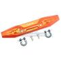 GPM for Traxxas E-Revo 2.0 VXL Brushless (86086-4) Upgrade Parts Aluminum Front Bumper with D-Rings - 1 Set Orange