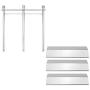 Hisencn Replacement Rebuild Kit fits Sonoma CGR27, CGR27LP, CGR30, CGR30LP Gas Grill Stainless Steel Burner, Stainless Steel Heat Plates Tent