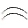 Senyar Turn Signal Wiring Adapter, 7.5in Turn Signal Wire Plugs Wiring Adapter Connector Plastic Metal Motorcycle Parts Replacement Fit for YZF‑R6 YZF‑R1 FZ6 FZ10