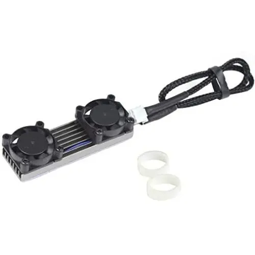 JMT M.2 NVME NGFF Heatsink SSD Cooler with 20mm Powerful Cooling Fan for Desktop PCIE M.2 2280 22110SSD with Thermal Pad (Silver for 2280) JMT M.2 NVME NGFF Heatsink SSD Cooler with 20mm Powerful Cooling Fan for Desktop PCIE M.2 2280 22110SSD with Thermal Pad (Silver for 2280)
