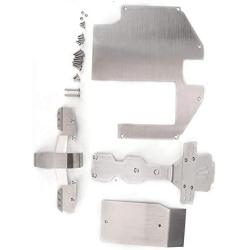 Tbest RC Car Armour, Front Rear Skid Plate Chassis Protect Armor RC Body Armour Fit for 1/7 UDR RC Accessories