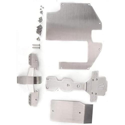 Tbest RC Car Armour, Front Rear Skid Plate Chassis Protect Armor RC Body Armour Fit for 1/7 UDR RC Accessories