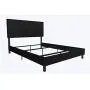 DHP Janford Upholstered Bed with Chic Design | Full | Black Faux Leather DHP Janford Upholstered Bed with Chic Design | Full | Black Faux Leather