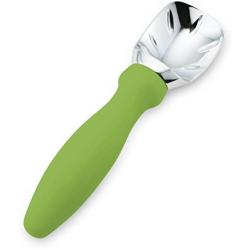 Spring Chef Ice Cream Scoop with Comfortable Handle, Professional Heavy Duty Sturdy Scooper, Premium Kitchen Tool for Cookie Dough, Gelato, Sorbet, Green