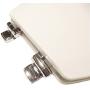 Bath Décor 1F1E7-00CH Premium Molded Wood Elongated Toilet Seat with Slow Close Metal Chrome Hinge & OSG, White
