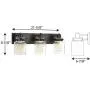 Calhoun Collection Antique Bronze Three-Light Farmhouse Bath Vanity Light Calhoun Collection Antique Bronze Three-Light Farmhouse Bath Vanity Light