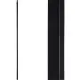 Stair Railing Balusters (Box of 10) Stair Parts 1/2'' Plain Bar Iron Spindle Hollow Square Metal Balusters (Real Satin Black not Matte)
