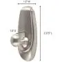 Command Timeless Hook, Small, Brushed Nickel, 1-Hook (17062BN-ES), Decorate Damage-Free Command Timeless Hook, Small, Brushed Nickel, 1-Hook (17062BN-ES), Decorate Damage-Free