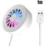 Bticx Phone Cooler, Silent Mobile Phone Cooling Fan, Effective Heat Dissipation, Portable Magnetic Heatsink for Mobile Phones Tablets Over 4.5 inches - Gift for Game Lover