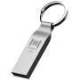 32GB Waterproof USB 2.0 Flash Drive Metal Thumb Drive with Keychain 32 GB Compact Jump Drive 32G Memory Stick for Storage and Backup by MOSDART，Silver