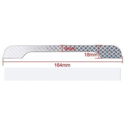 DAPENGNIAO Metal Decoration Tailgate Top Anti-Skate Board Reflector Decorative Strip Suitable for RC Crawler Traxxas TRX4 TRX-4 Defender Accessories (Color : Silver)