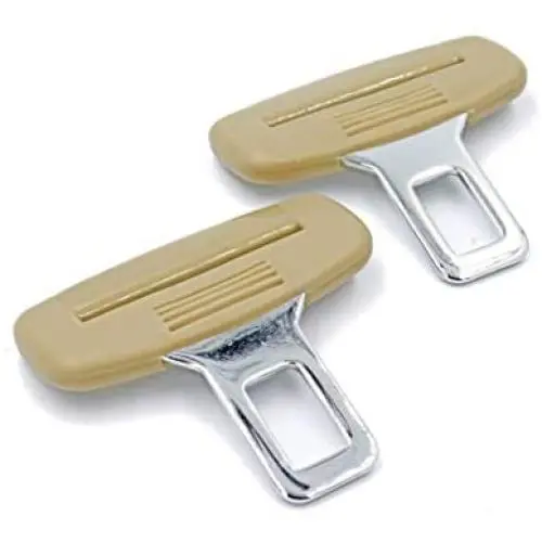 2 Pack Auto Car Seat Belt Clip,Universal Seat Belt Car Safety Belt Buckle Auto Metal Seat Belts Clip,Widely Compatible Car Seat Belts Accessories Beige 2 Pack Auto Car Seat Belt Clip,Universal Seat Belt Car Safety Belt Buckle Auto Metal Seat Belts Clip,Widely Compatible Car Seat Belts Accessories Beige