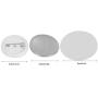 500Pcs 44mm/1.75in Blank Badge Buttons DIY Button Badge Parts Metal Cover Transparent Film Suitable for Clothing and Home Decoration Arts Crafts Supplies