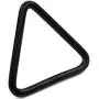 BIKICOCO 1-1/2 Metal Triangle Ring Buckle Connectors Non Welded Round Edge Webbing Bag Clasp Handbag Strap Making Hardware, Black - Pack of 20
