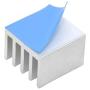 20pcs Aluminum Heatsink 14x14x10mm / 0.55x0.55x0.39 inches with Thermal Conductive Adhesive Tape for Raspberry pi Electronic Chip MOS IC Diode Triode Cooling Heat Dissipation